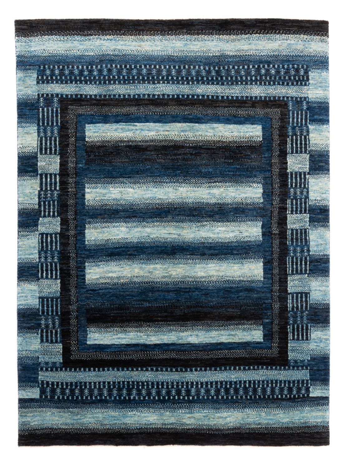 Gabbeh Tæppe - Loribaft Persisk - Royal - 204 x 149 cm - blå