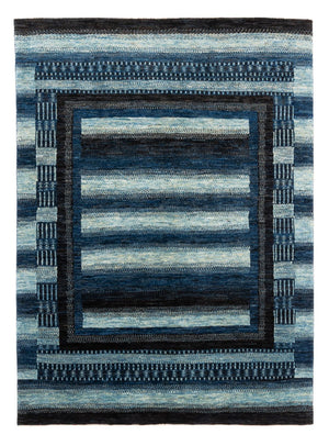Gabbeh Tæppe - Loribaft Persisk - Royal - 204 x 149 cm - blå
