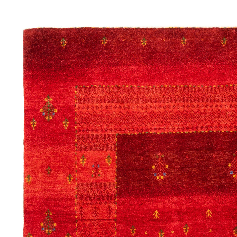 Gabbeh Tæppe - Loribaft Persisk - 206 x 156 cm - rød