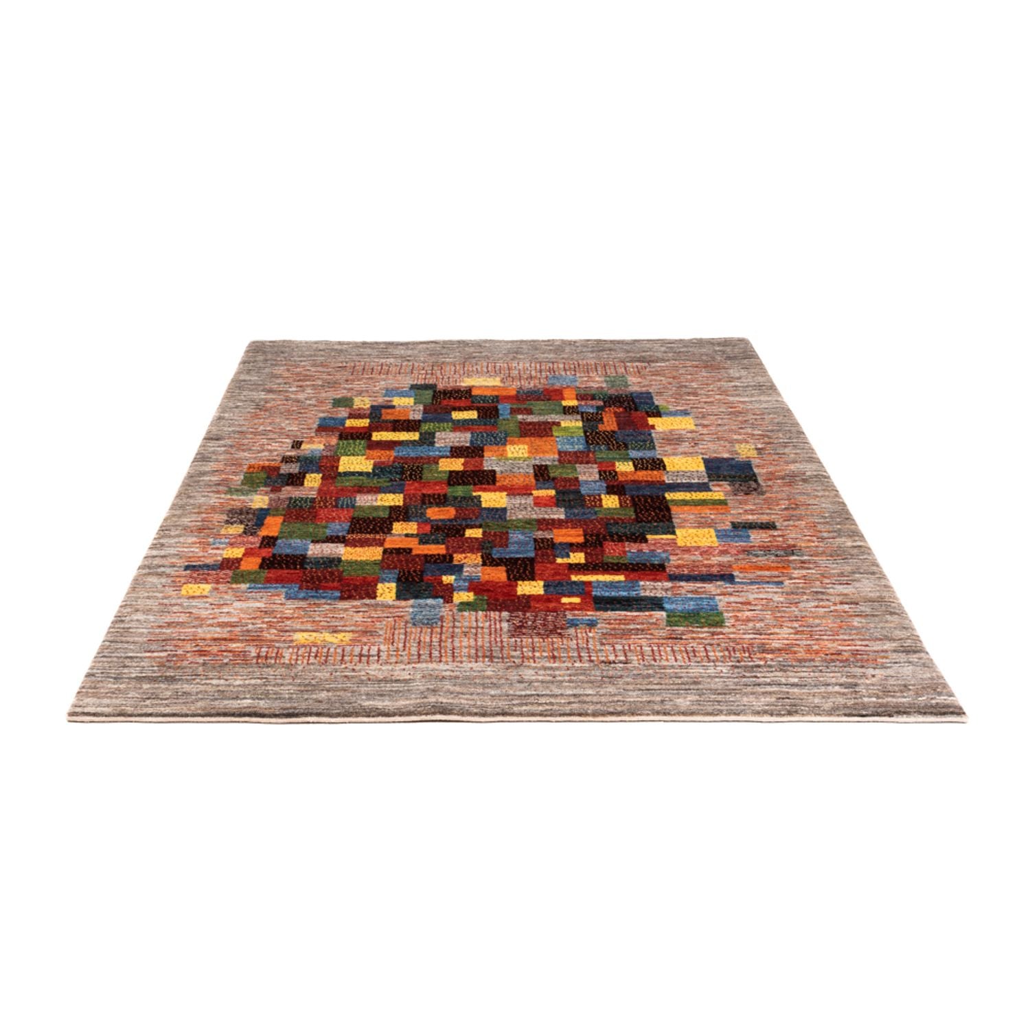 Gabbeh Tæppe - Loribaft Persisk - Royal - 203 x 153 cm - flerfarvet