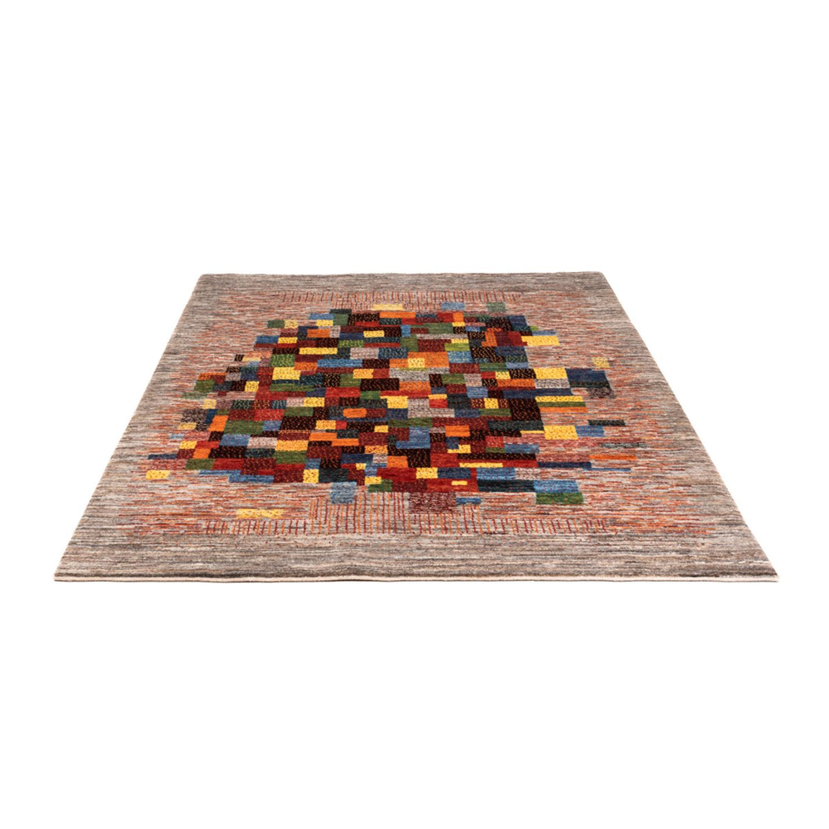 Gabbeh Tæppe - Loribaft Persisk - Royal - 203 x 153 cm - flerfarvet