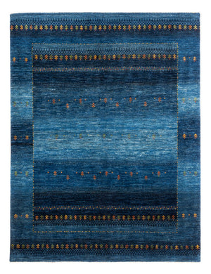 Gabbeh Tæppe - Loribaft Persisk - 209 x 160 cm - blå