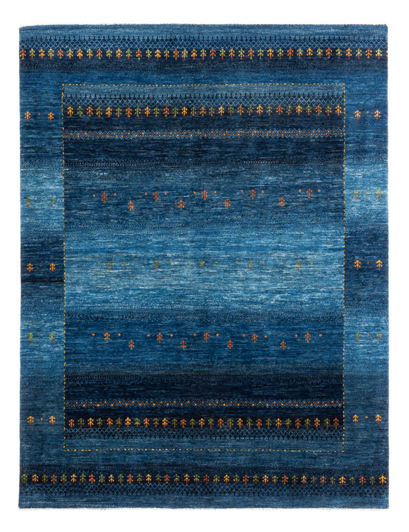 Gabbeh Tæppe - Loribaft Persisk - 209 x 160 cm - blå