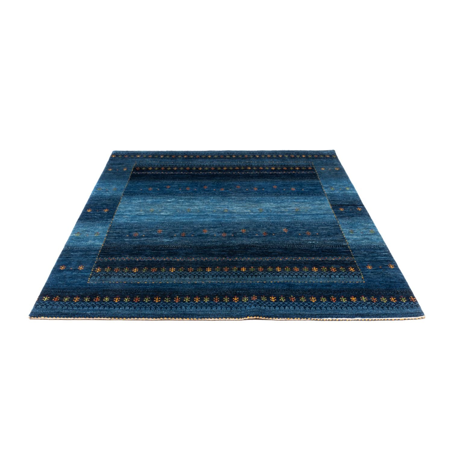 Gabbeh Tæppe - Loribaft Persisk - 209 x 160 cm - blå