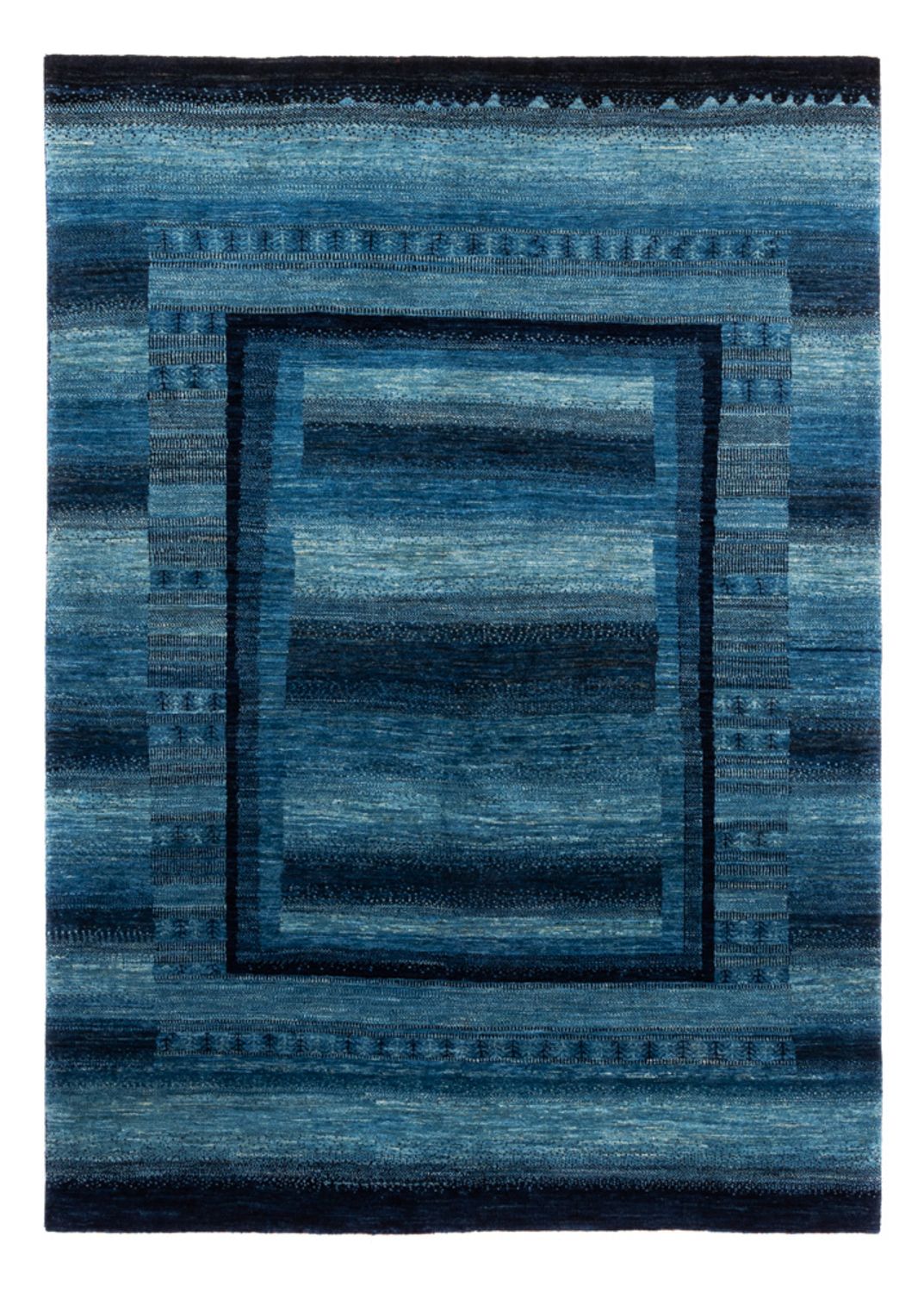 Gabbeh Tæppe - Loribaft Persisk - Royal - 210 x 150 cm - blå