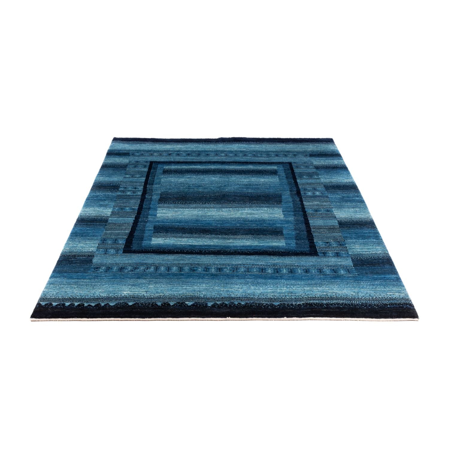Gabbeh Tæppe - Loribaft Persisk - Royal - 210 x 150 cm - blå
