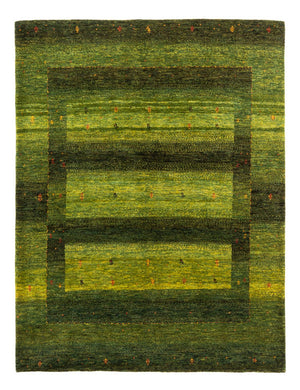 Gabbeh Tæppe - Loribaft Persisk - 200 x 159 cm - grøn