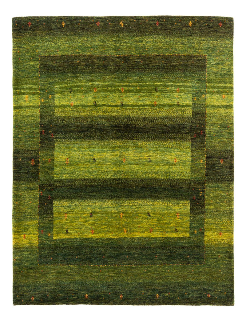 Gabbeh Tæppe - Loribaft Persisk - 200 x 159 cm - grøn