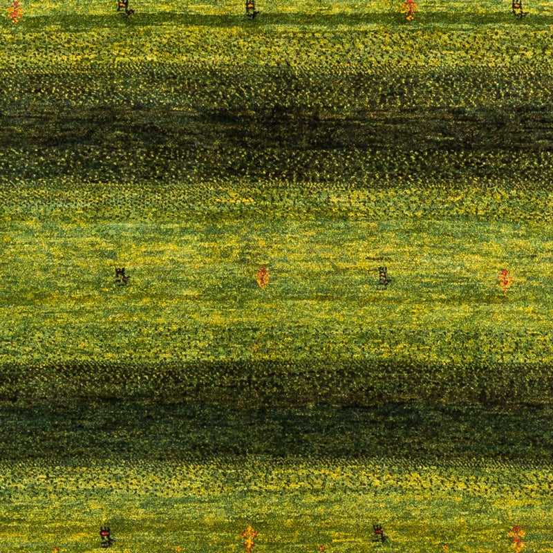 Gabbeh Tæppe - Loribaft Persisk - 200 x 159 cm - grøn