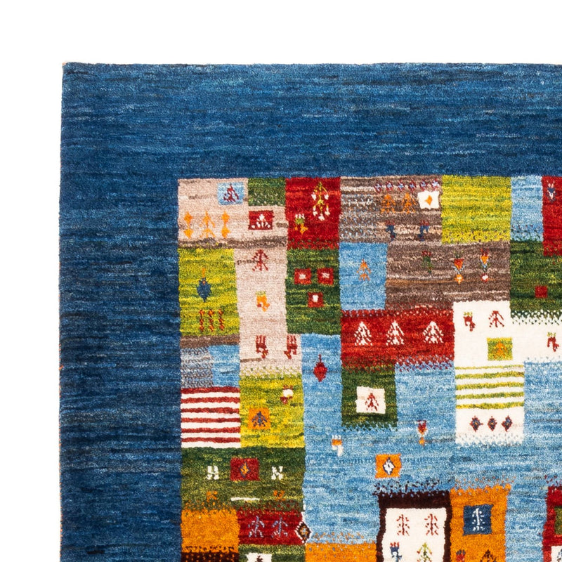 Gabbeh Tæppe - Loribaft Persisk - Royal - 192 x 159 cm - blå