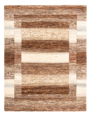 Gabbeh Tæppe - Loribaft Persisk - 201 x 158 cm - natur