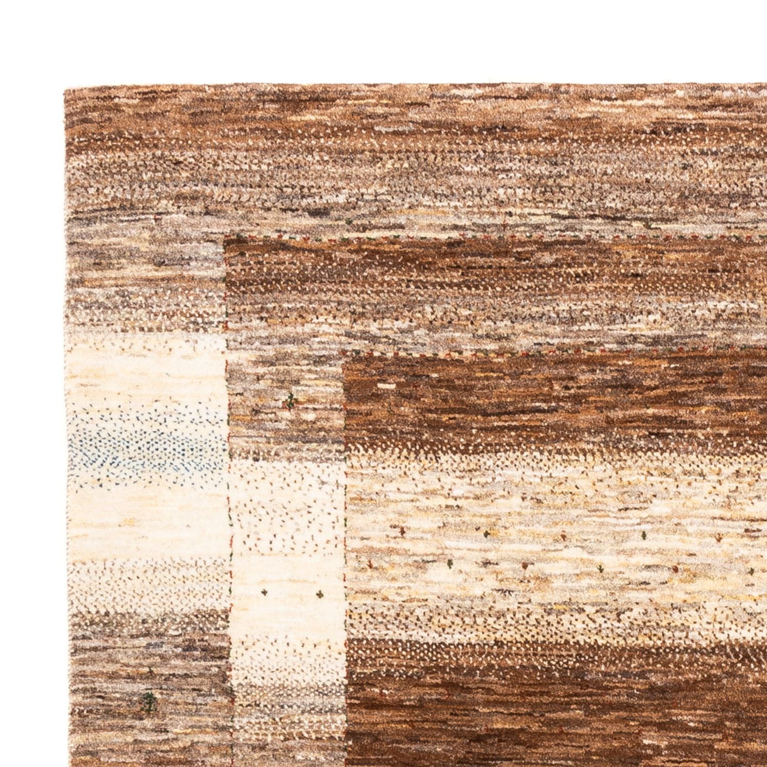 Gabbeh Tæppe - Loribaft Persisk - 201 x 158 cm - natur