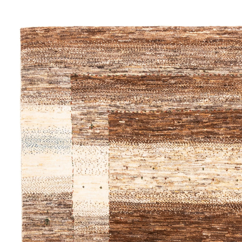 Gabbeh Tæppe - Loribaft Persisk - 201 x 158 cm - natur