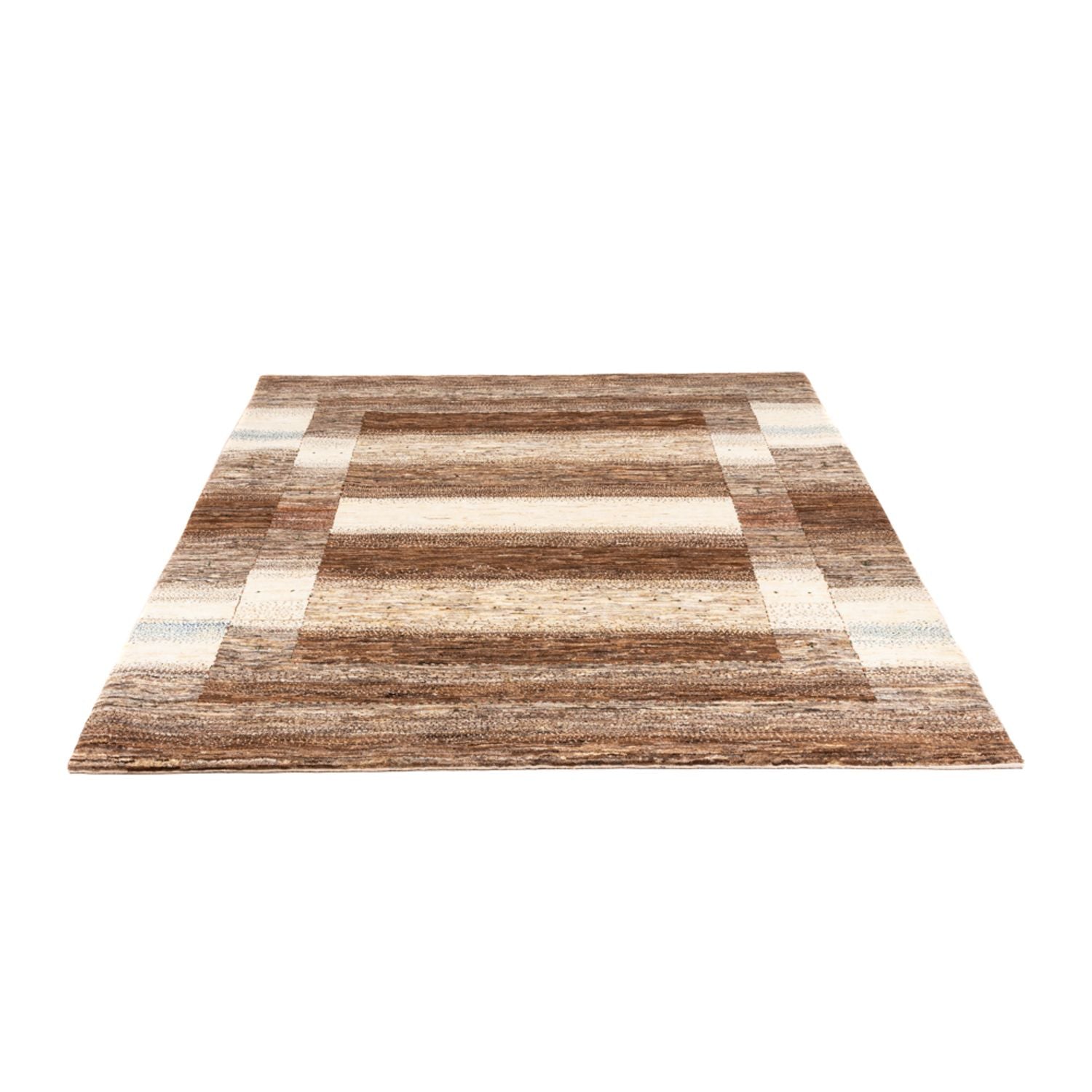 Gabbeh Tæppe - Loribaft Persisk - 201 x 158 cm - natur