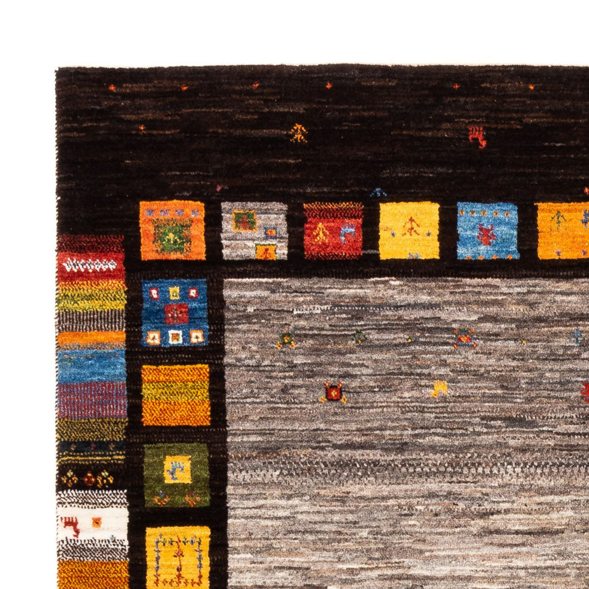 Gabbeh Tæppe - Loribaft Persisk - Royal - 215 x 159 cm - flerfarvet