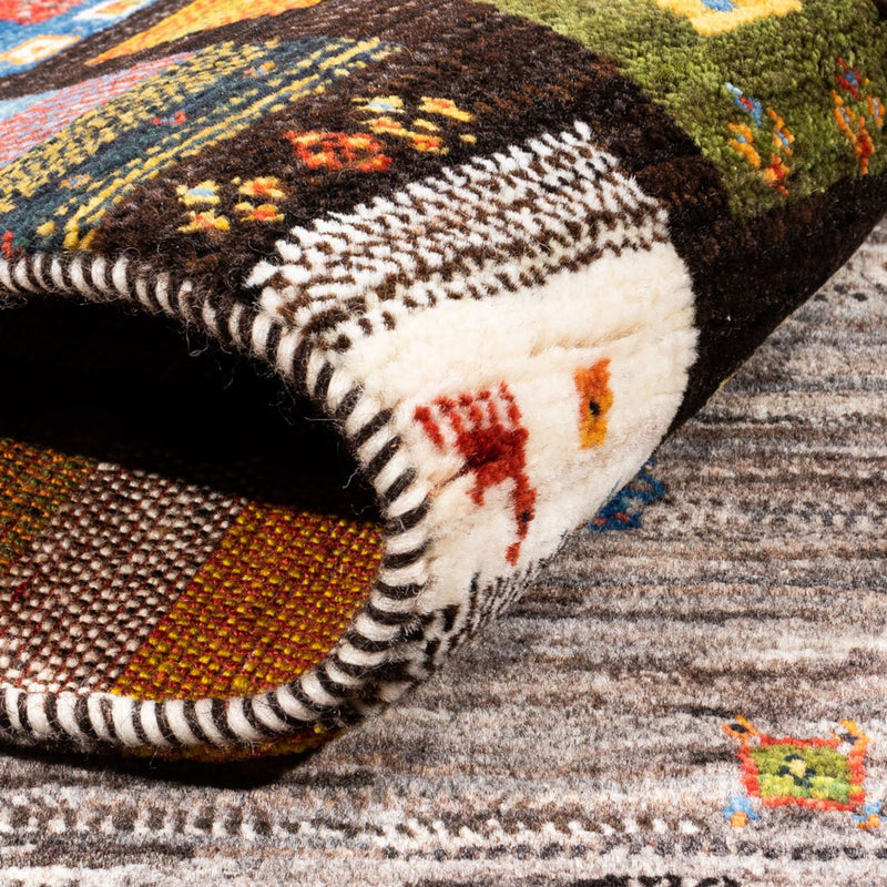 Gabbeh Tæppe - Loribaft Persisk - Royal - 215 x 159 cm - flerfarvet