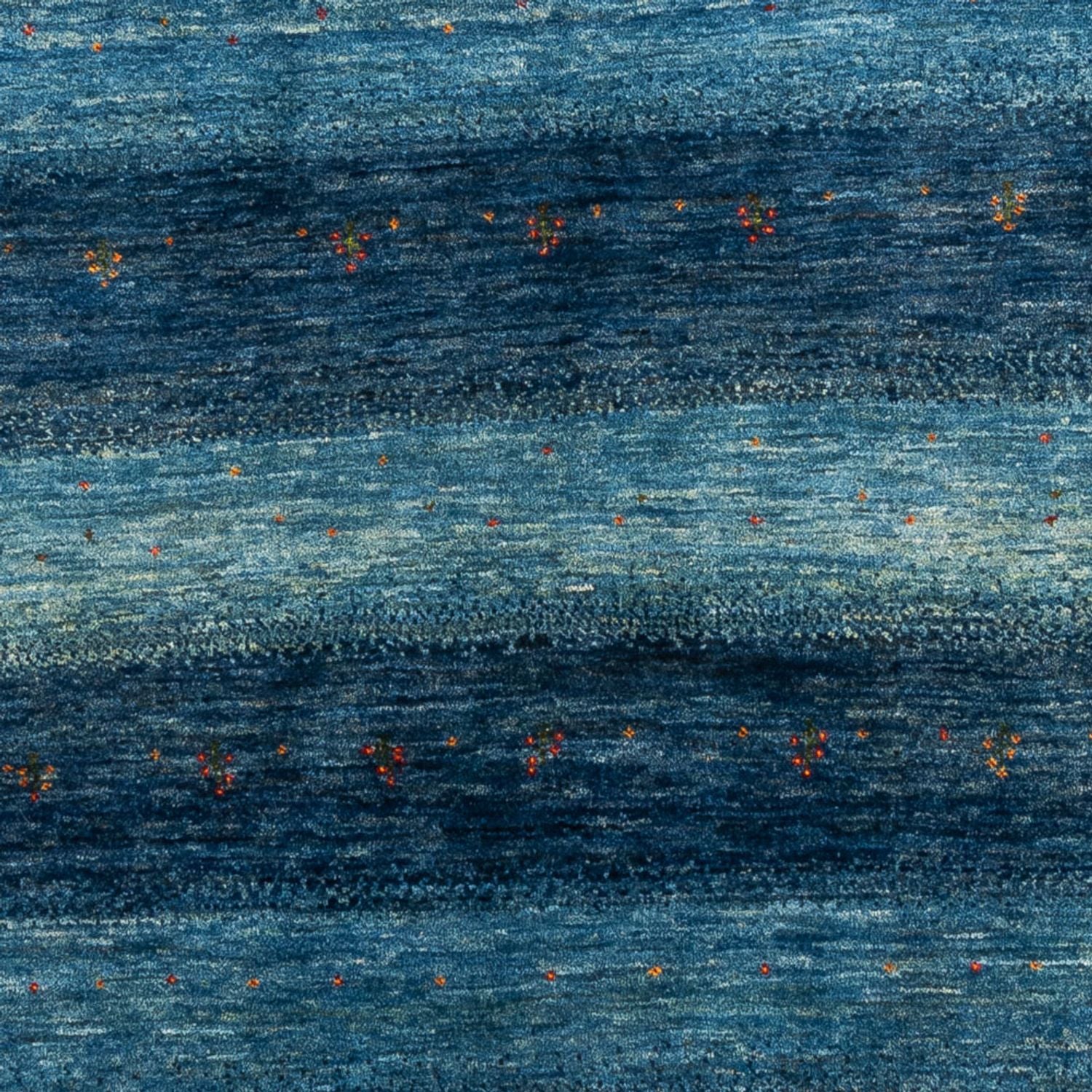 Gabbeh Tæppe - Loribaft Persisk - 205 x 156 cm - blå