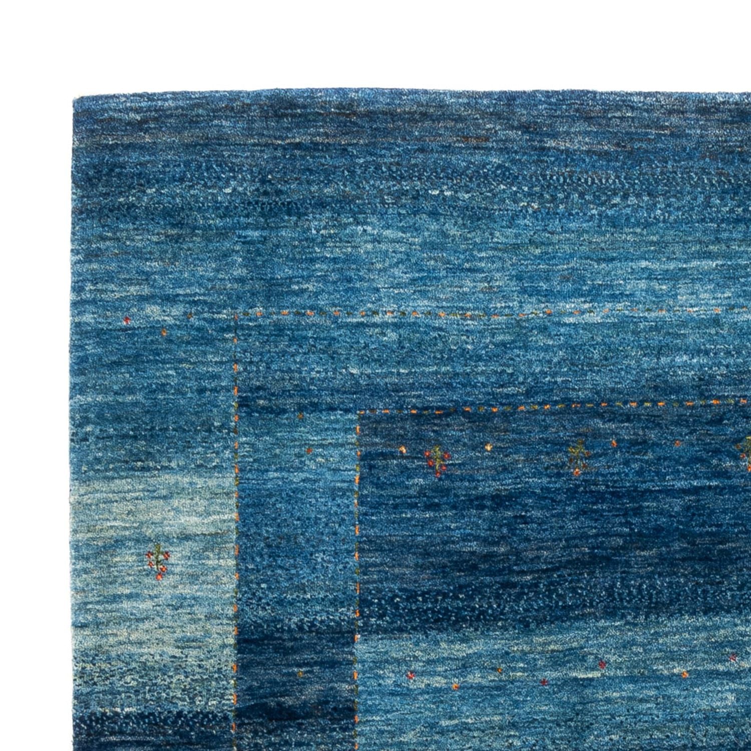 Gabbeh Tæppe - Loribaft Persisk - 205 x 156 cm - blå