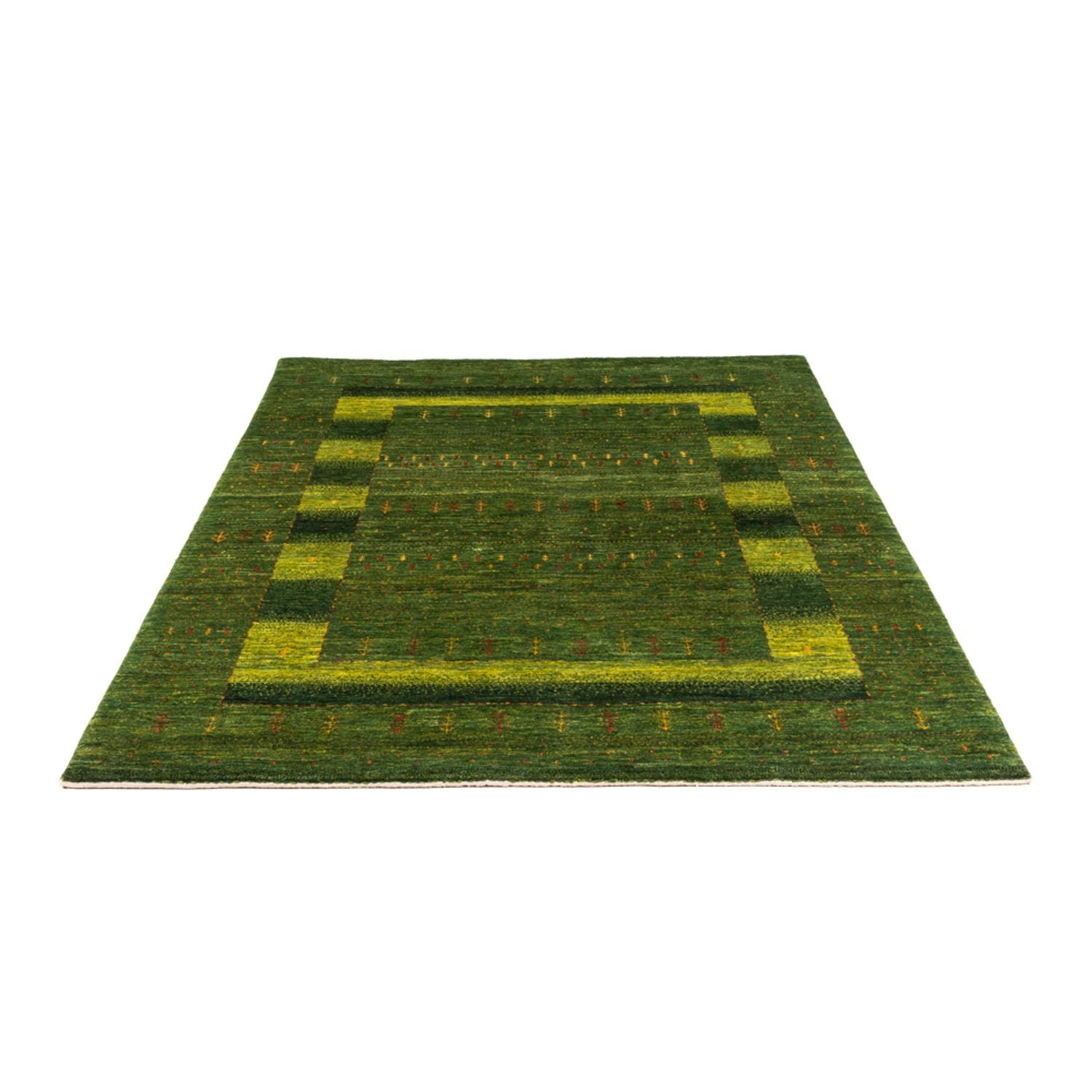 Gabbeh Tæppe - Loribaft Persisk - 205 x 150 cm - grøn