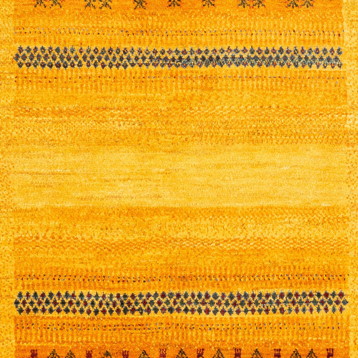 Gabbeh Tæppe - Loribaft Persisk - Royal - 205 x 144 cm - guld