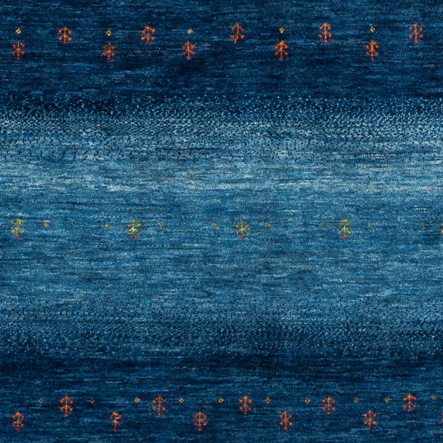 Gabbeh Tæppe - Loribaft Persisk - 207 x 157 cm - blå