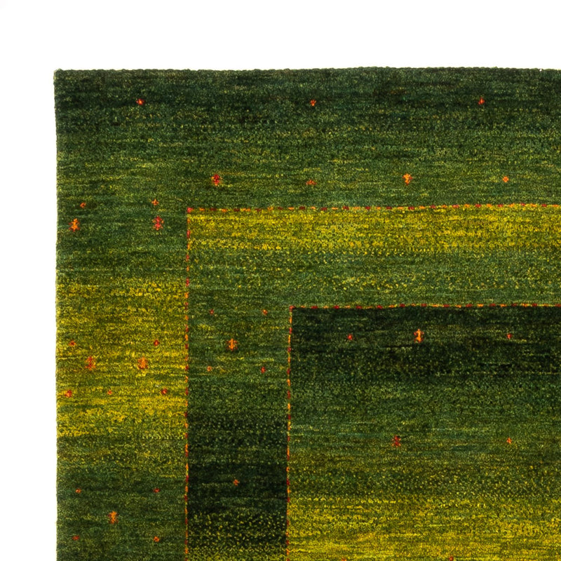 Gabbeh Tæppe - Loribaft Persisk - 207 x 154 cm - grøn