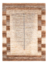 Gabbeh Tæppe - Loribaft Persisk - 208 x 155 cm - beige