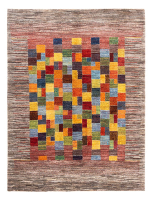 Gabbeh Tæppe - Loribaft Persisk - 210 x 153 cm - grå