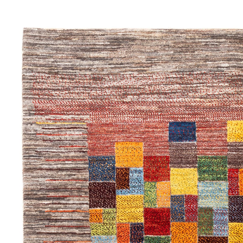 Gabbeh Tæppe - Loribaft Persisk - 210 x 153 cm - grå