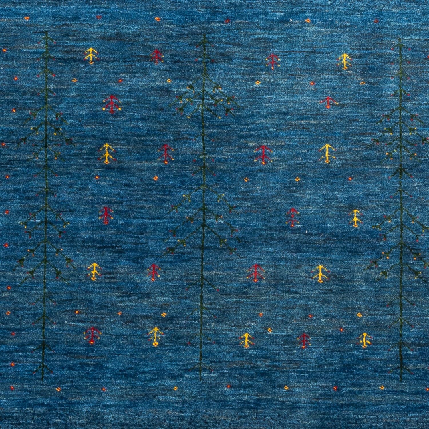 Gabbeh Tæppe - Loribaft Persisk - 209 x 154 cm - blå