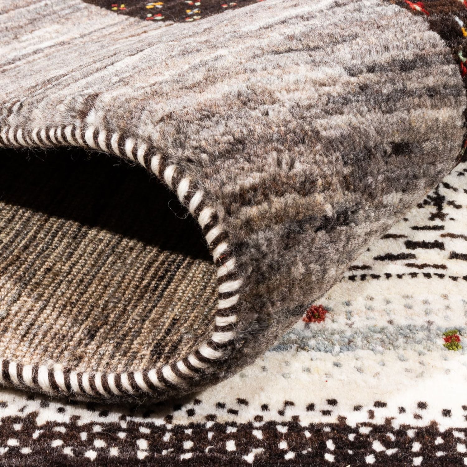 Gabbeh Tæppe - Loribaft Persisk - Royal - 208 x 152 cm - natur
