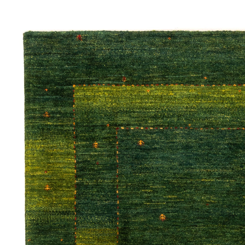 Gabbeh Tæppe - Loribaft Persisk - 198 x 146 cm - grøn