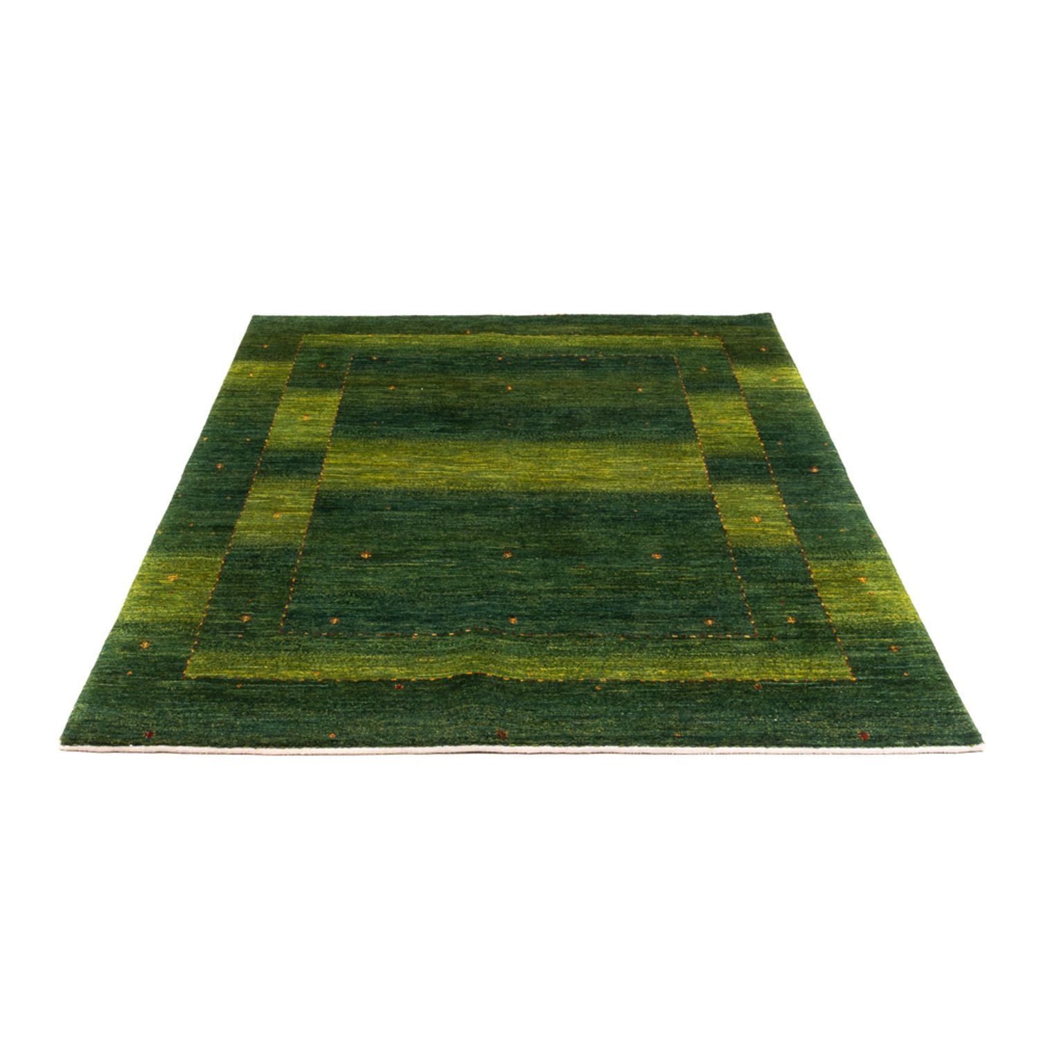 Gabbeh Tæppe - Loribaft Persisk - 198 x 146 cm - grøn