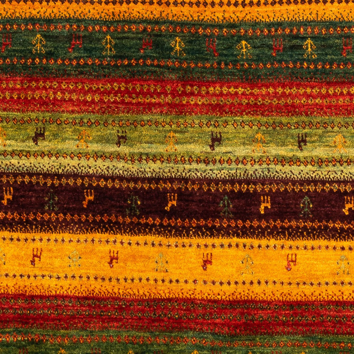 Gabbeh Tæppe - Loribaft Persisk - Royal - 190 x 147 cm - blå