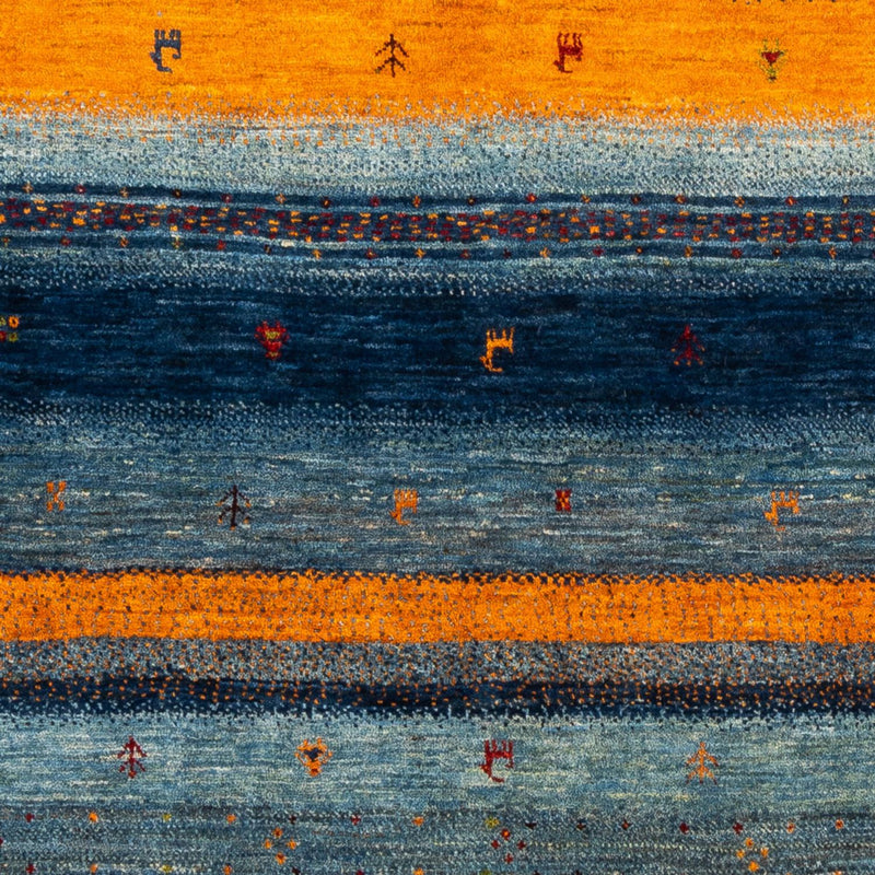 Gabbeh Tæppe - Loribaft Persisk - Royal - 209 x 144 cm - blå