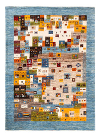 Gabbeh Tæppe - Loribaft Persisk - Royal - 201 x 150 cm - blå