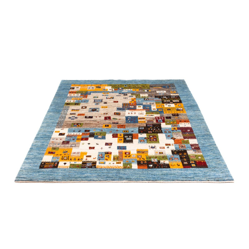 Gabbeh Tæppe - Loribaft Persisk - Royal - 201 x 150 cm - blå