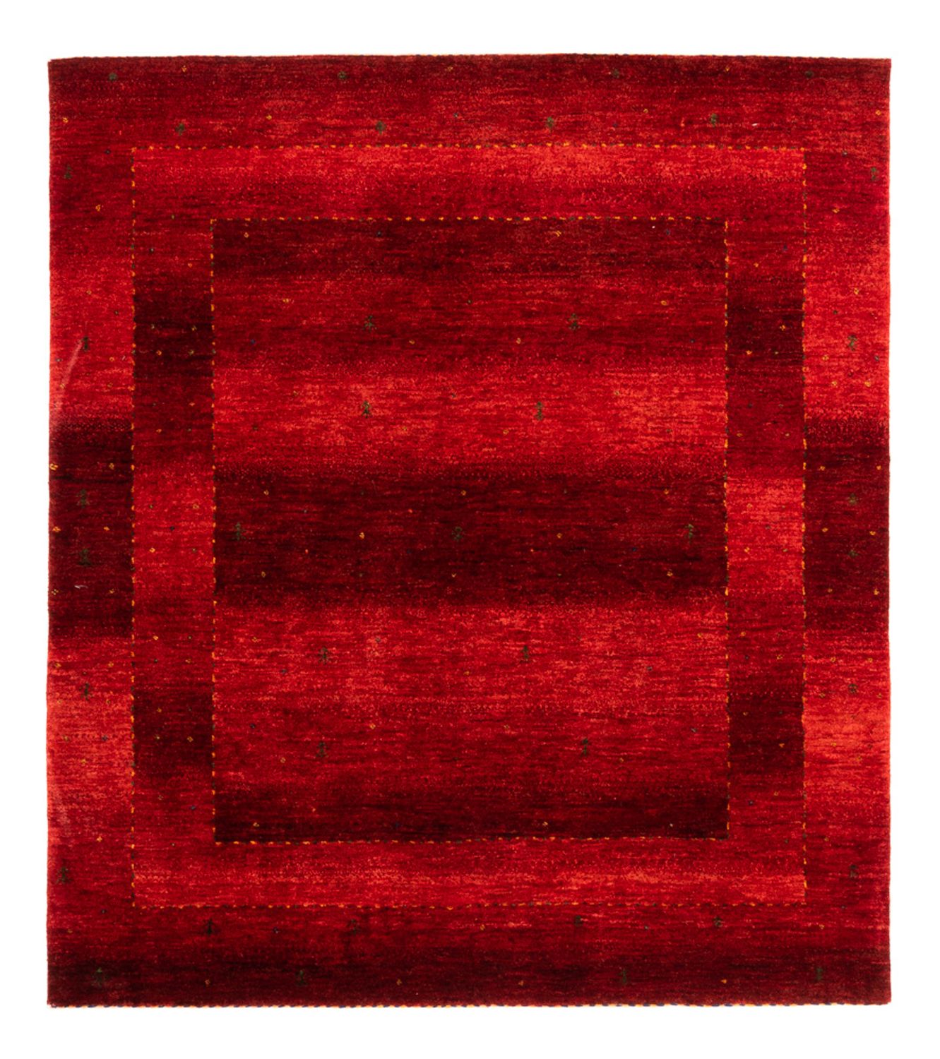 Gabbeh Tæppe - Loribaft Persisk - 170 x 147 cm - rød