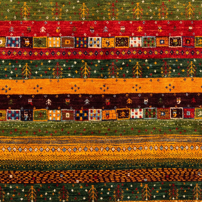 Gabbeh Tæppe - Loribaft Persisk - Royal - 194 x 165 cm - flerfarvet