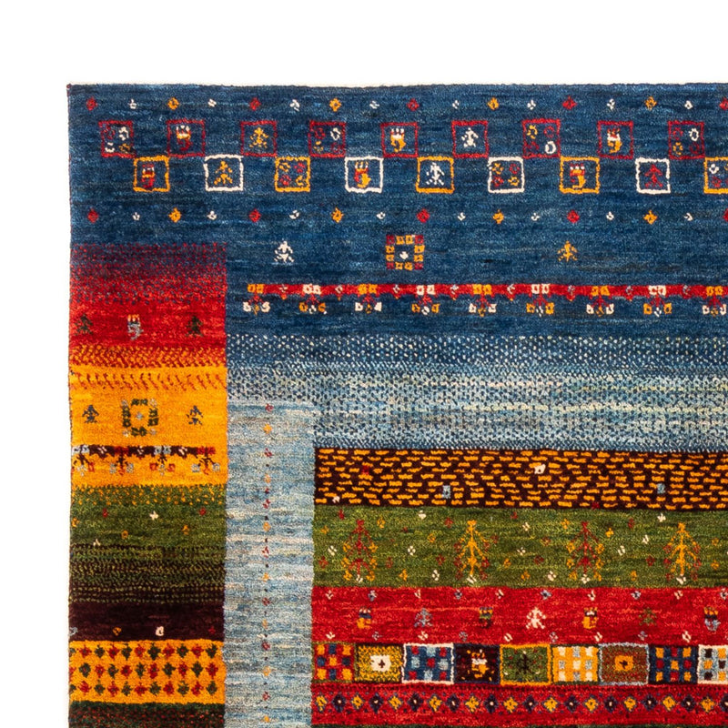 Gabbeh Tæppe - Loribaft Persisk - Royal - 194 x 165 cm - flerfarvet