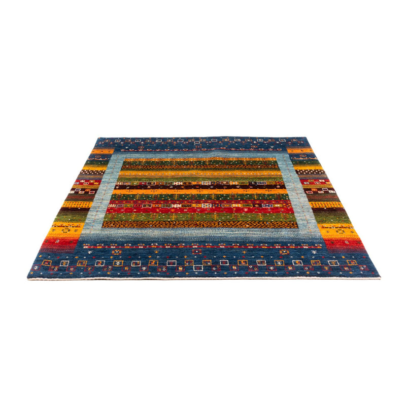 Gabbeh Tæppe - Loribaft Persisk - Royal - 194 x 165 cm - flerfarvet