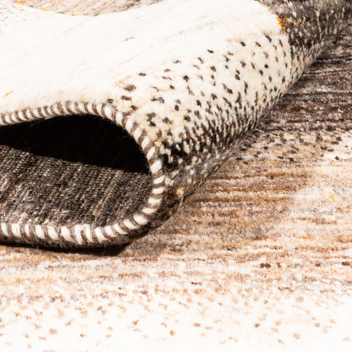 Gabbeh Tæppe - Loribaft Persisk - 204 x 149 cm - natur