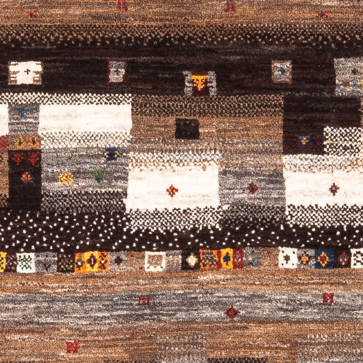 Gabbeh Tæppe - Loribaft Persisk - Royal - 129 x 84 cm - flerfarvet