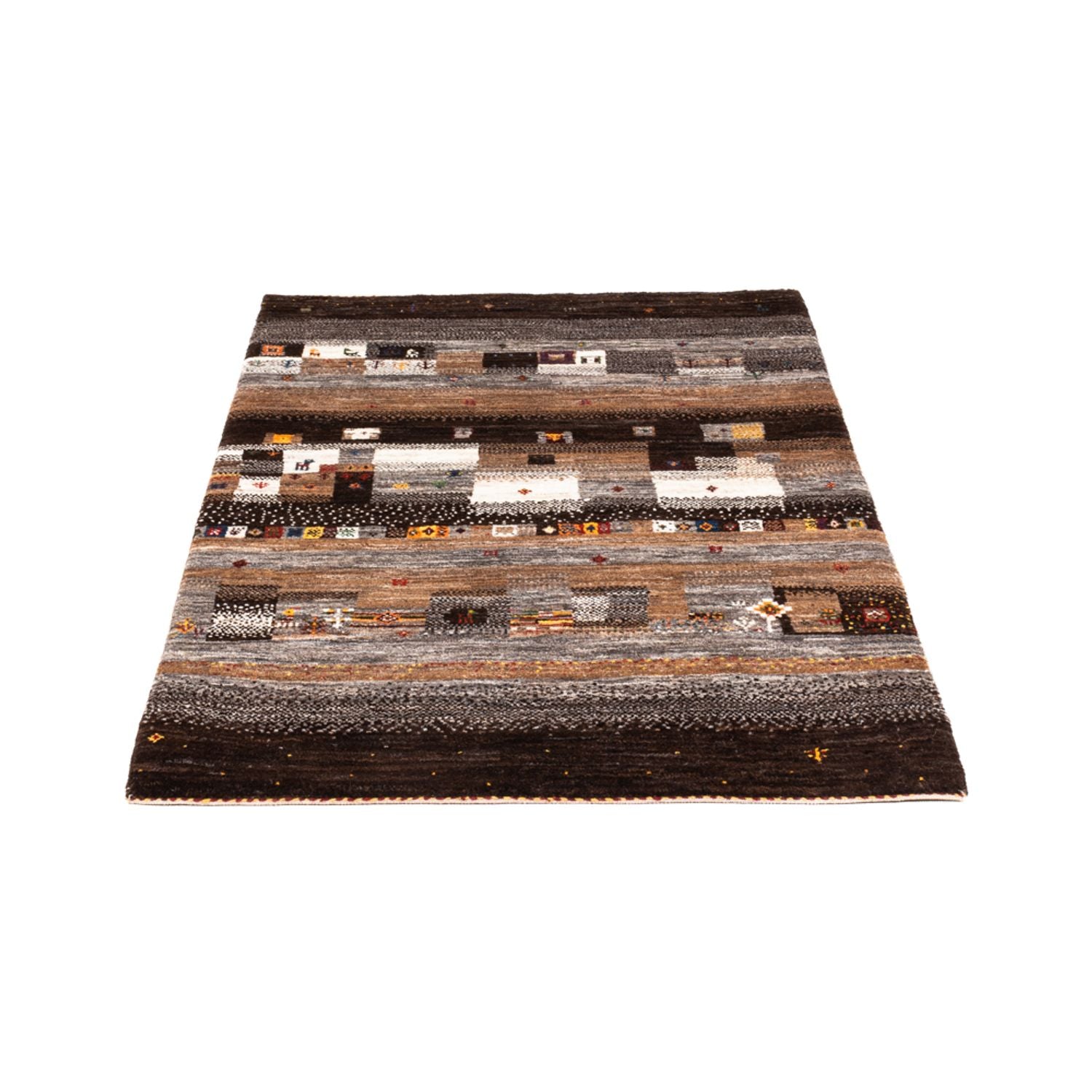 Gabbeh Tæppe - Loribaft Persisk - Royal - 129 x 84 cm - flerfarvet