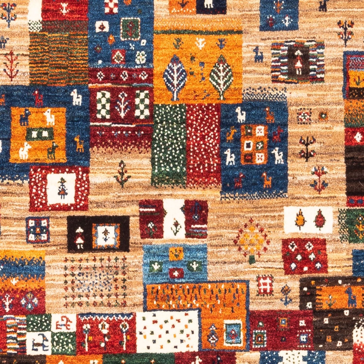 Gabbeh Tæppe - Loribaft Persisk - Royal - 140 x 100 cm - flerfarvet