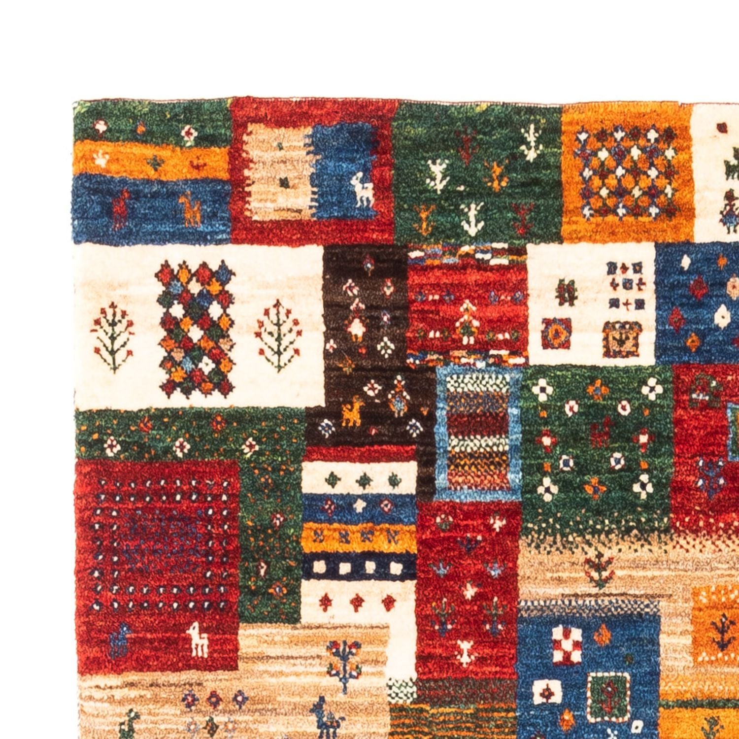 Gabbeh Tæppe - Loribaft Persisk - Royal - 140 x 100 cm - flerfarvet