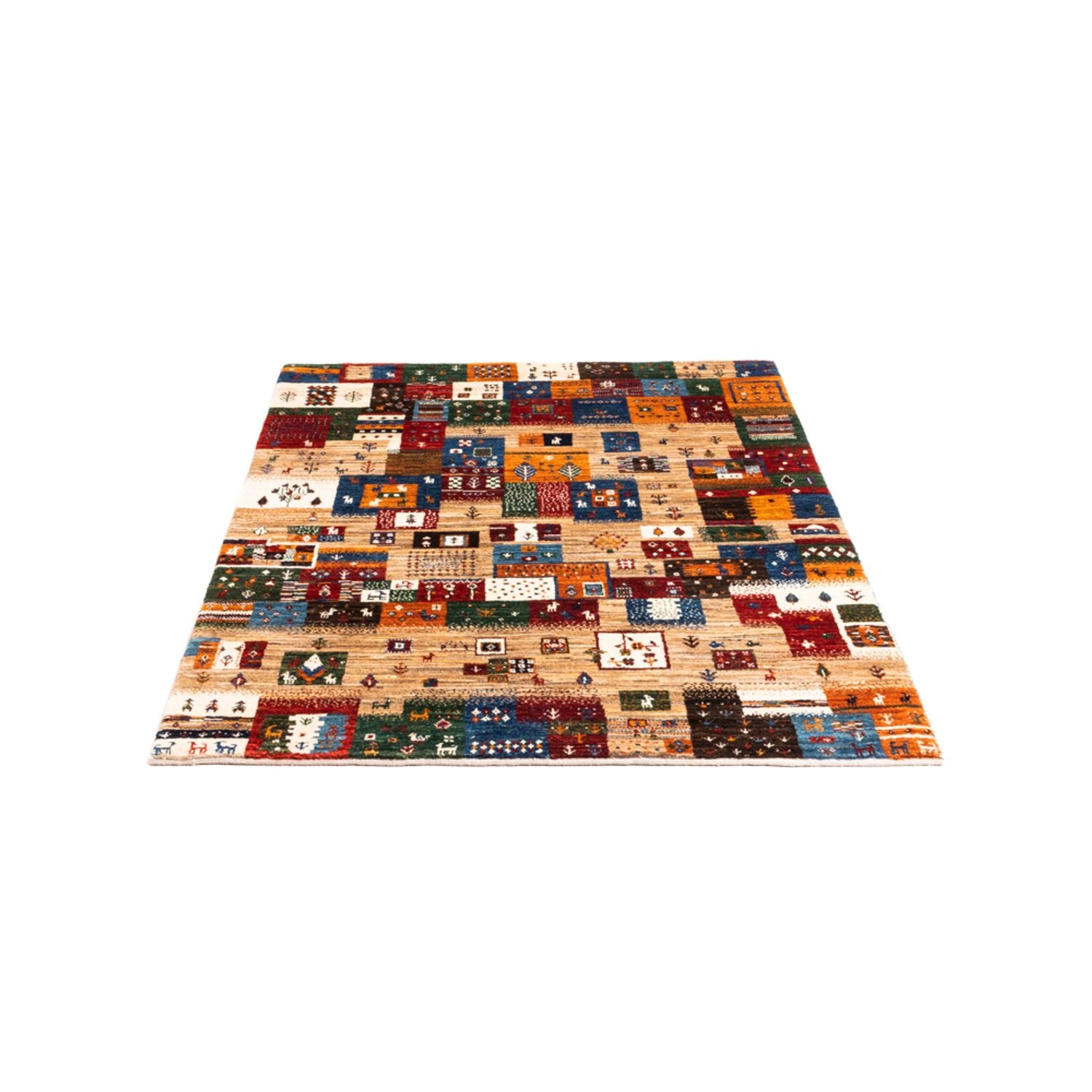 Gabbeh Tæppe - Loribaft Persisk - Royal - 140 x 100 cm - flerfarvet