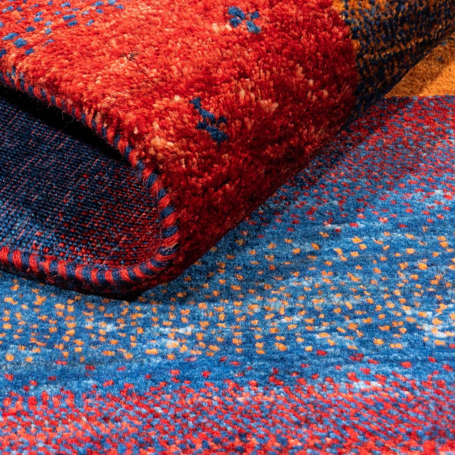 Gabbeh Tæppe - Loribaft Persisk - 123 x 81 cm - flerfarvet