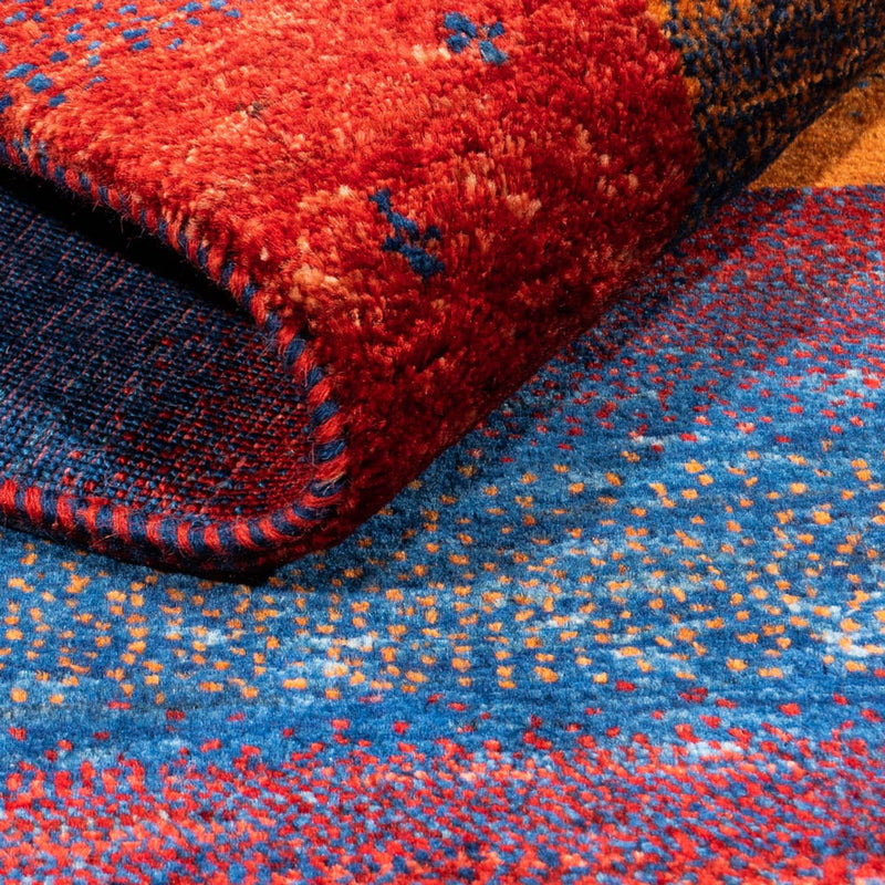 Gabbeh Tæppe - Loribaft Persisk - 123 x 81 cm - flerfarvet
