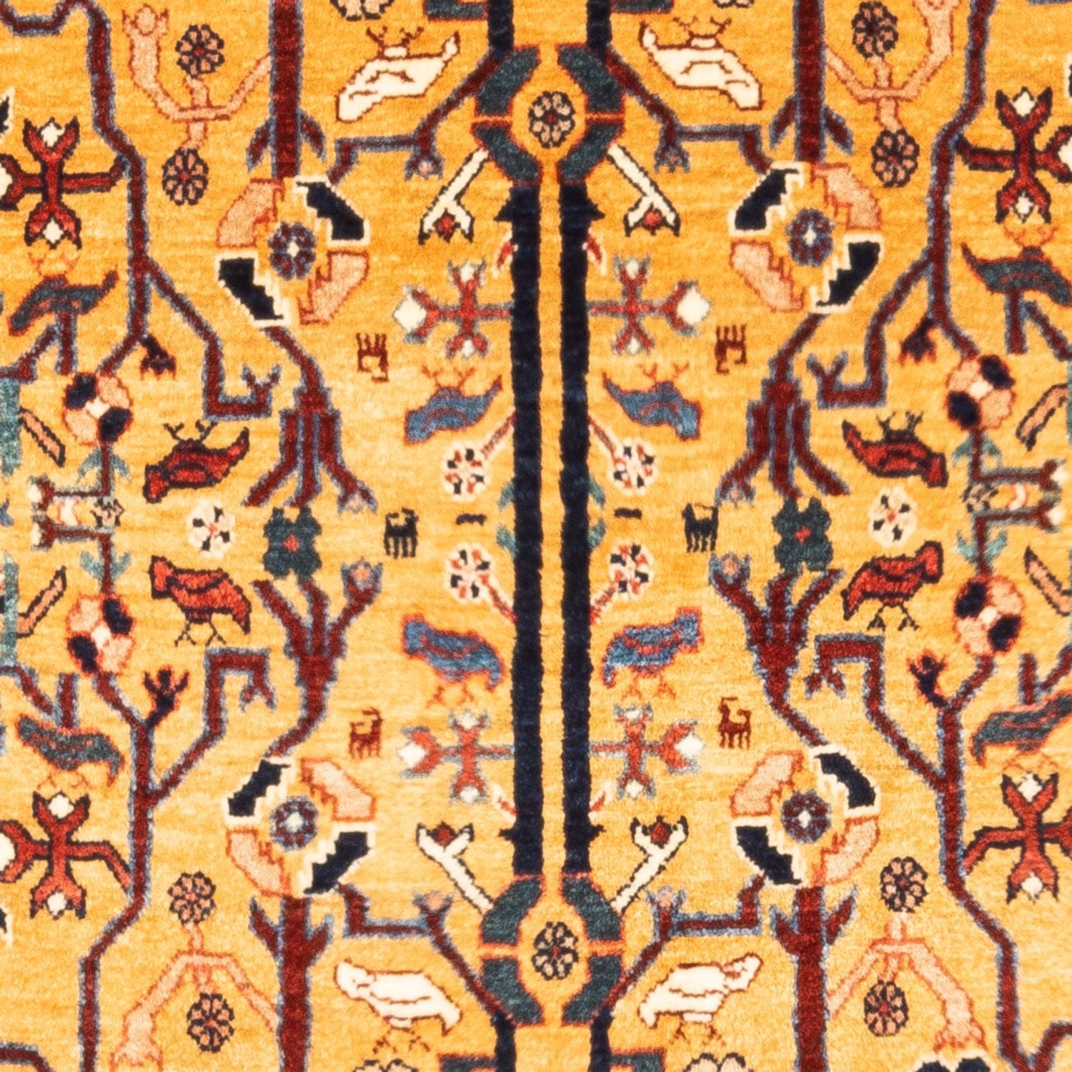 Gabbeh-tæppe - Persisk - 170 x 110 cm - guld